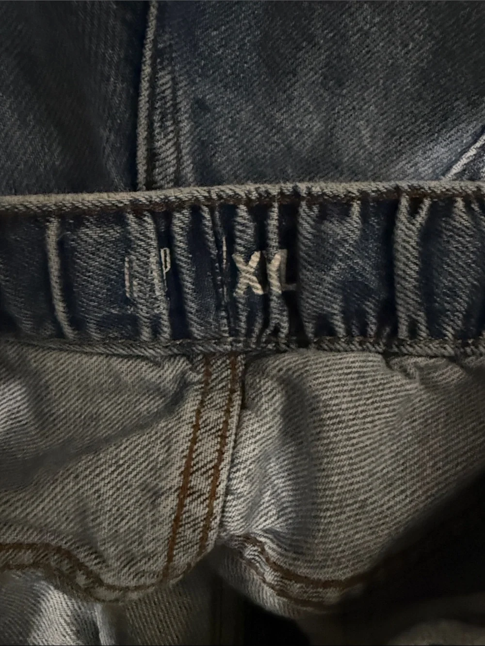 GAP Medium Blue Kids Denim barrel Jeans with Elastic Waist